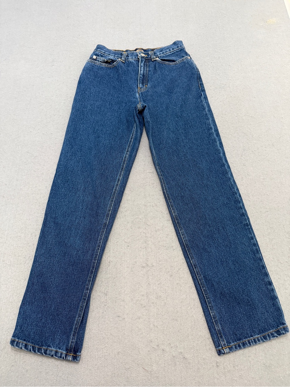Women’s Capezio Petite Blue Jeans 100% Cotton Straight Leg Vintage Denim Size 0R